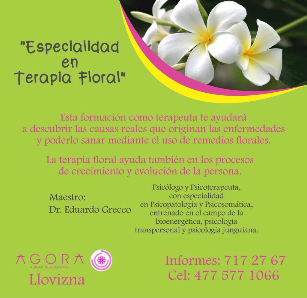 Eduardo H. Grecco, Eduard Bach, esencias florales, Diplomado terapia floral, terapias alternativas, 