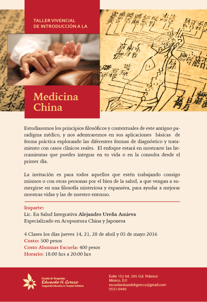 Medicina China, Acupuntura , Alejandro Ureña, terapia holística, salud holística, sanar con terapia alternativa, Esc. Terapeutas Eduardo H. Grecco