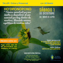 TALLER «Ho´oponopono» Online y Presencial