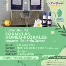 Curso «Fórmulas Homeo-Florales»  On-line