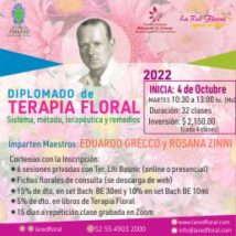 Diplomado «TERAPIA FLORAL SISTEMA BACH»